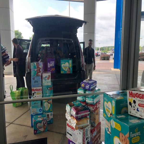 Diaper Drive supporting the Metro East Diaper Bank